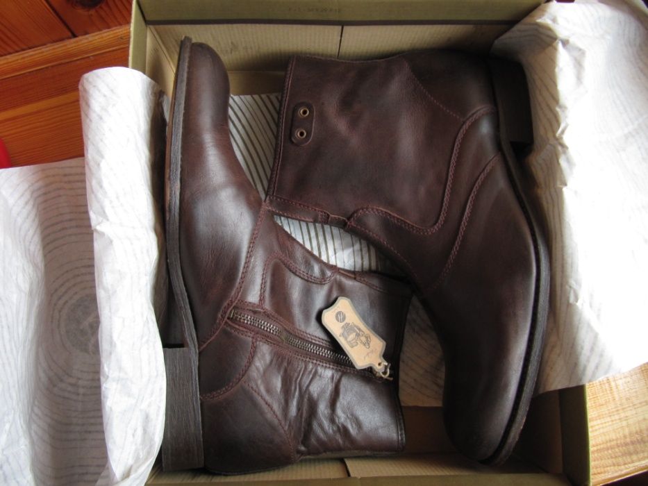 Нові, кожані сапоги H by Hudson (Португалія, 30.5 см)