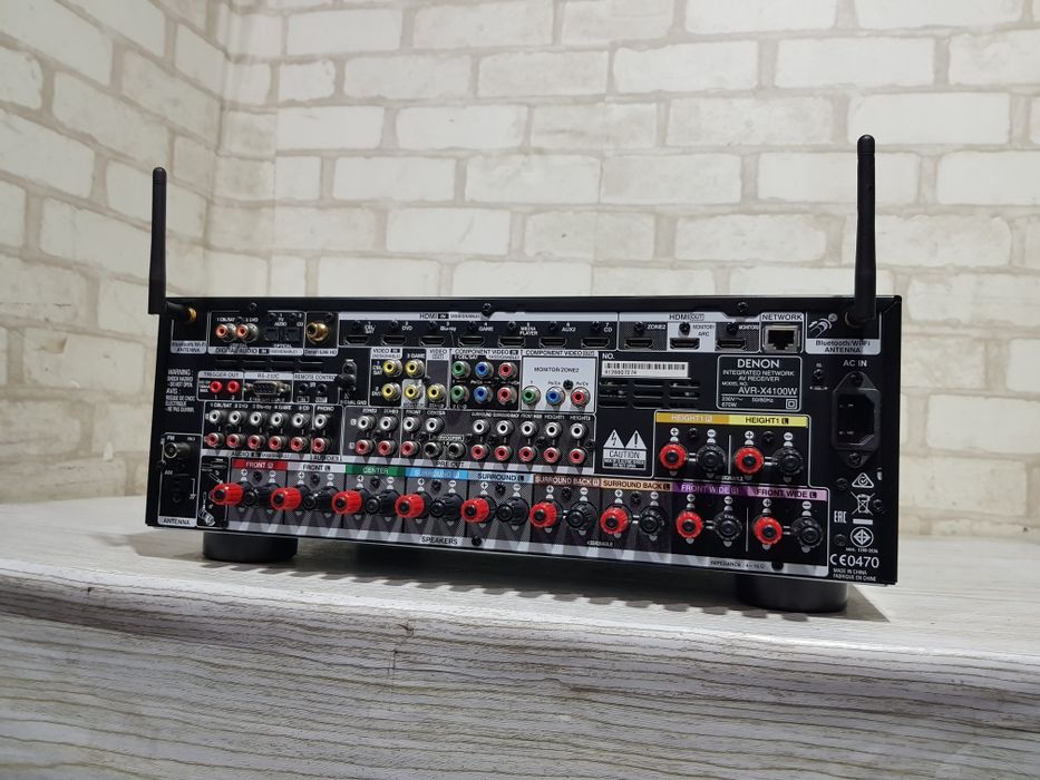 ТОР! 7.2 AV ресивер DENON AVR X4100, *7x165 Вт, HDMI, Wi-Fi, Bluetooth USB
