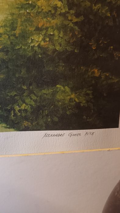 Pintura a óleo de castelo