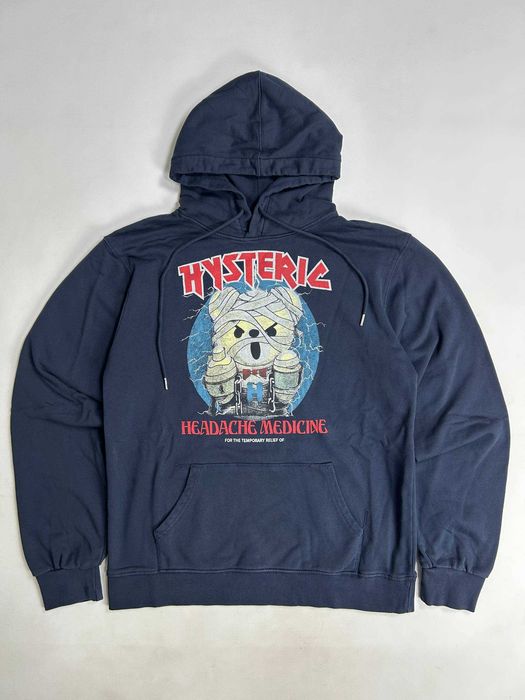 Худі Hysteric Glamour iron maiden bear headache medicine hoodie кофта