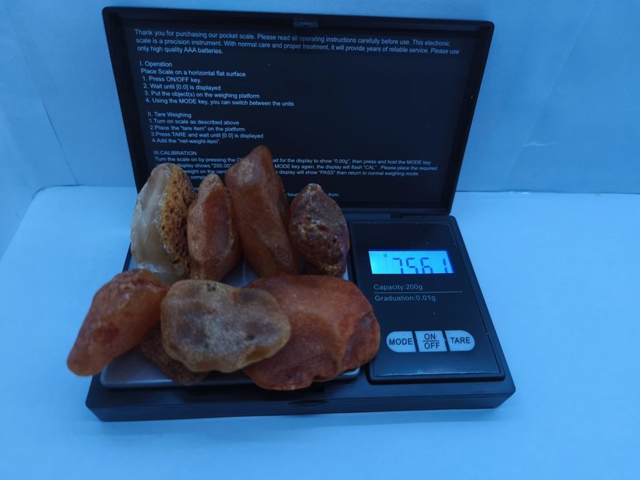 Bursztyn Surowy Bałtycki