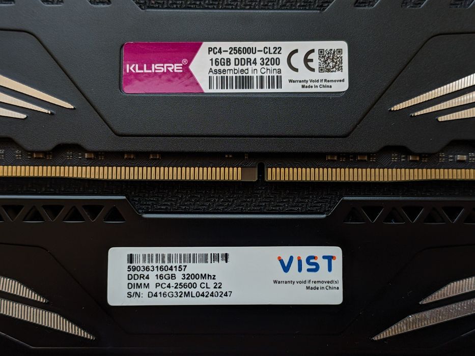Kllisre Vist  32 GB 2x16 DDR4  3200  Mhz Оперативна пам'ять