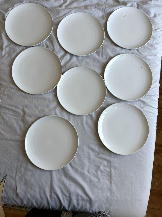 conjuto 7-Ikea GODMIDDAG Prato, branco, 26 cm