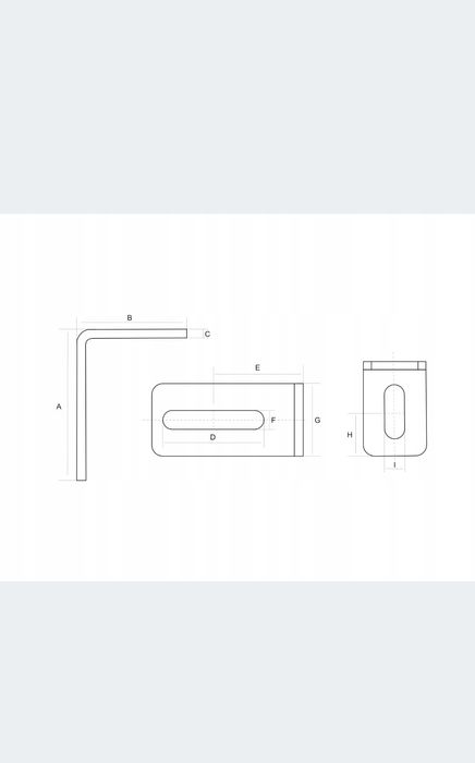 Kątownik górnej rolki prowadzącej bramy ocynk PSG