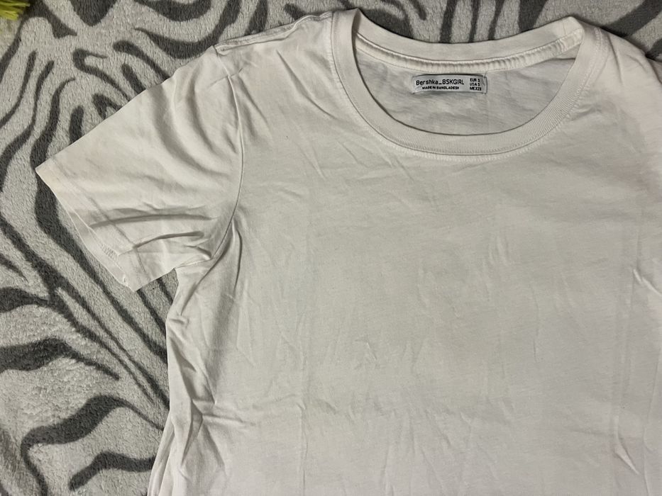 Koszulka biala basic tshirt