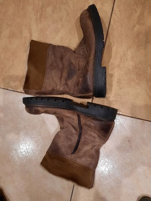 Buty męskie skórzane top gun