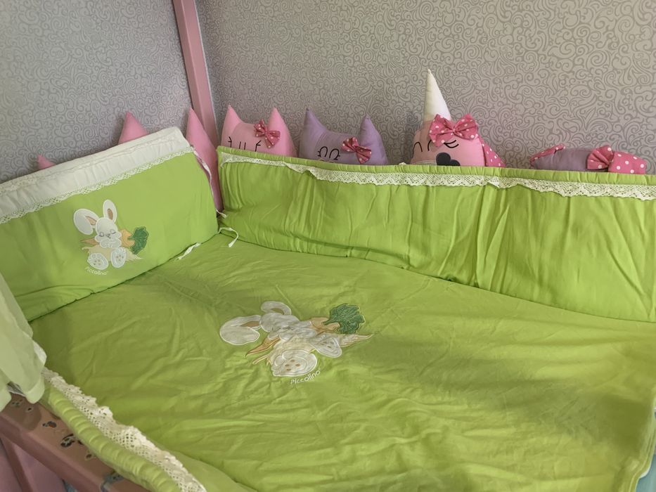 Бортики захисні. балдахін. Защита на кроватку. Балдахин