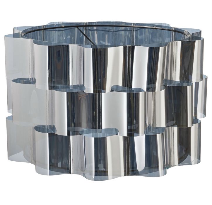 Ikea nowy, już niedostępny   ÄLVSTARR Klosz, efekt chromowania 51 cm