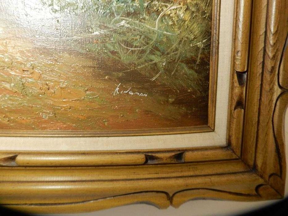Potężny Obraz Olejny 111x80 – Eugene KINGMAN (1909-1975) – USA – Grube Impasto