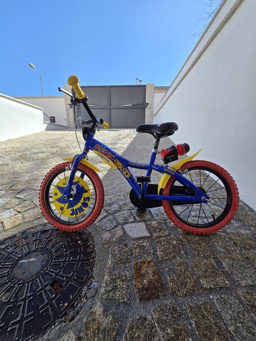 Bicicleta de criança 16" Sonic 5-7anos