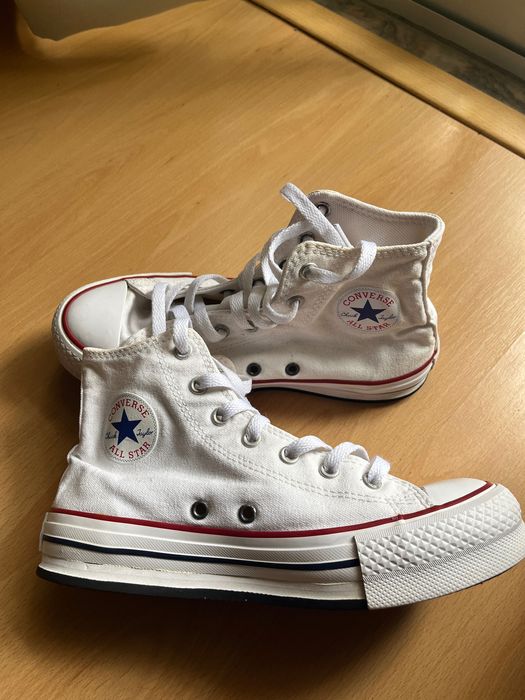 All Star brancos plataforma