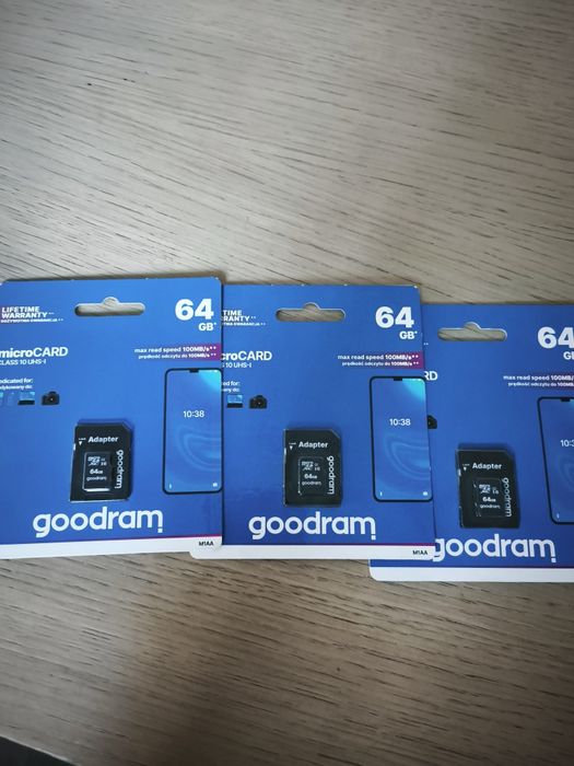 Karta pamięci microSDXC microSD GOODRAM 64GB UHS I + ADAPTER SD