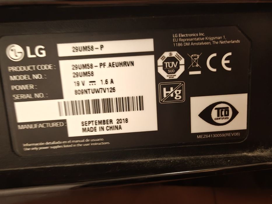 LG 29 UM58 - monitor ultrawide