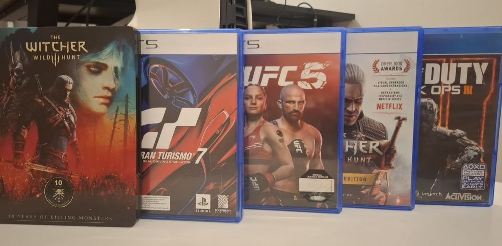 Gry PS5: Wiedźmin 3 Steelbook, COD BO3. Idealne