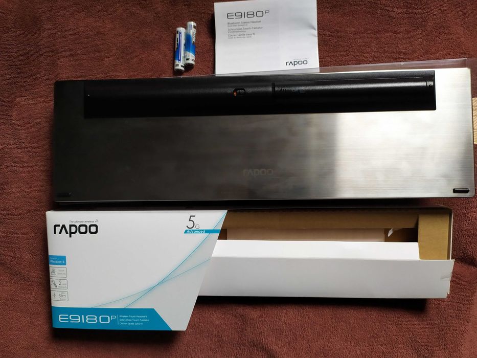 Клавіатура бездротова Rapoo E9180p 5GHz Touchpad Black