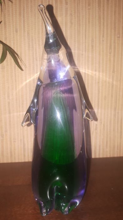 Szklany pingwin cudo 18,5 cm