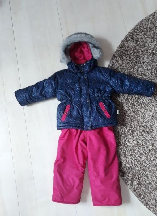 Комбинезон костюм куртка зимний для девочки happy&pretty 92 см