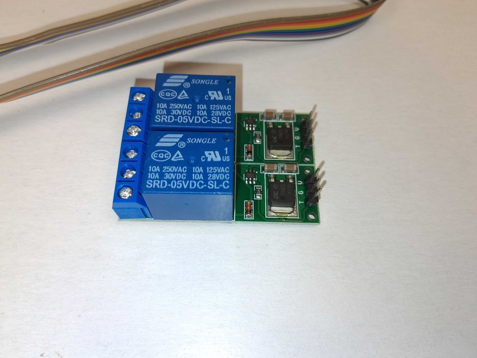 N044 Moduł 2 Przekaźników 5V SRD-05VDC-SL-C Arduino ESP Kabel Nowy