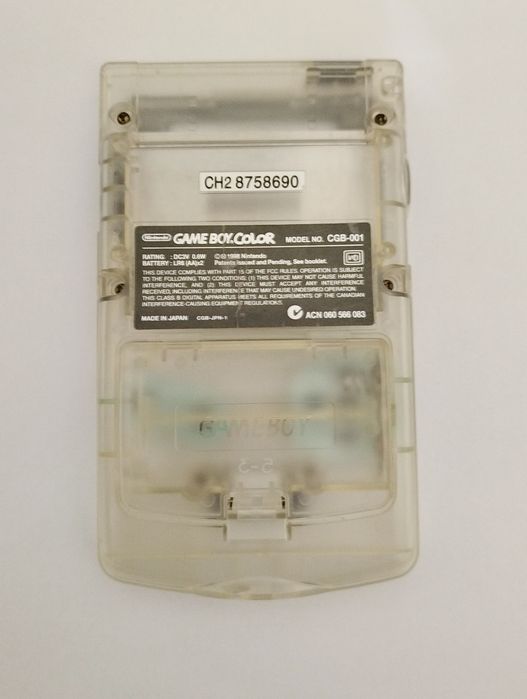 Carcaça Game Boy color transparente