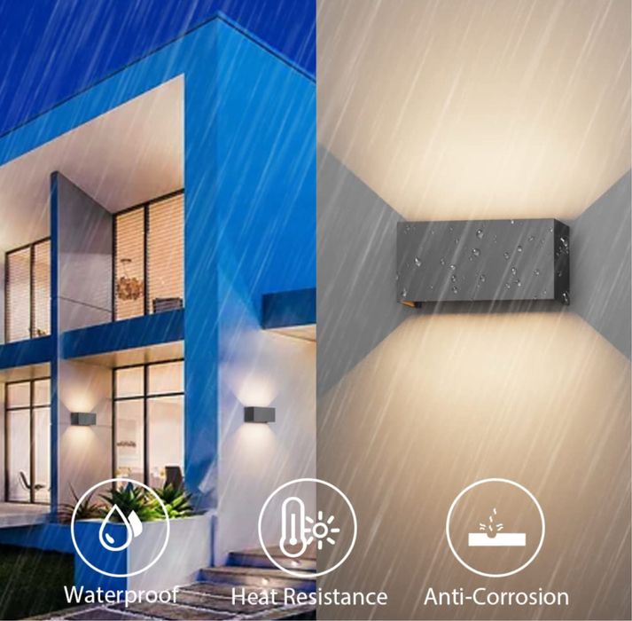 Klighten 24W lampa ścienna LED do wewnątrz/na zewnątrz 3000K