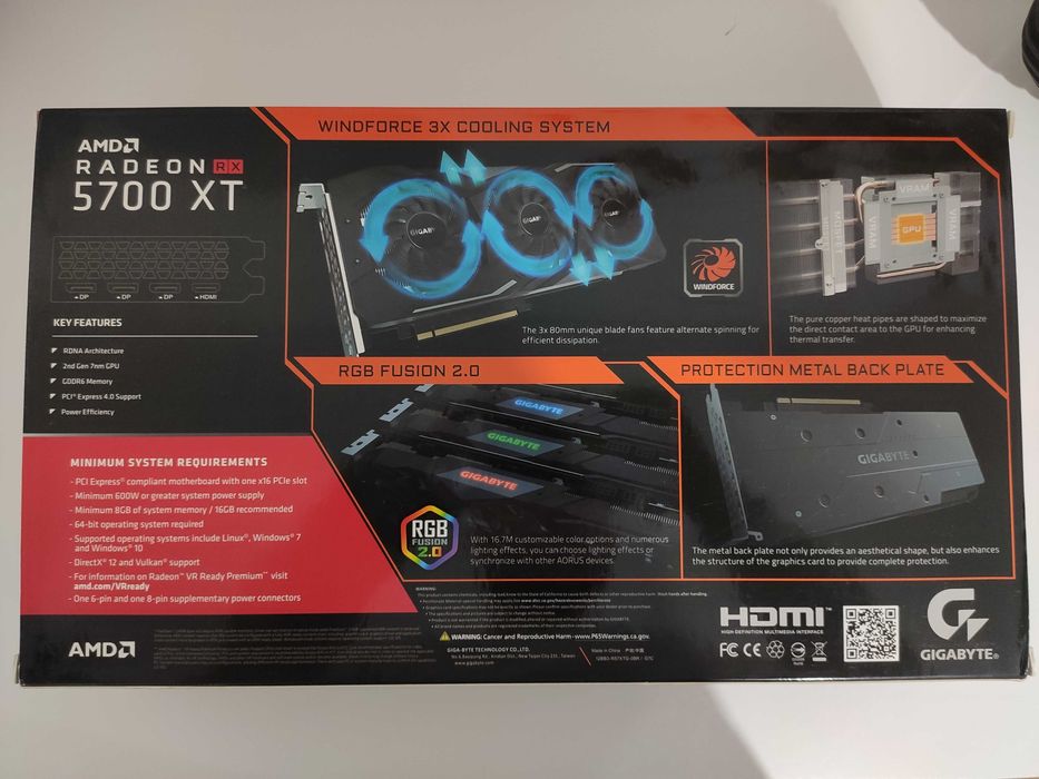 AMD Radeon RX 5700 XT 8GB GDDR6 Graphics Card64564111182594123