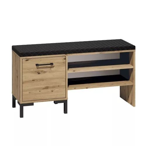 Szafka na buty z tapicerowanym siedziskiem