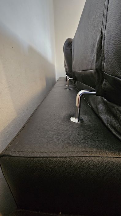 Sofa pele com chaise longue