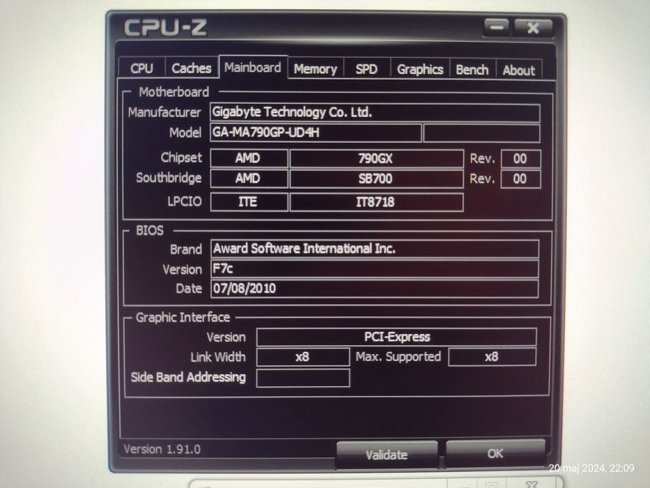 Sprzedam zestaw Phenom II X4 955 BE, Mobo, 8GB RAM
