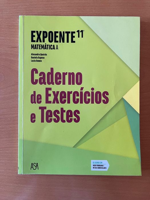 Caderno de atividades matemática, 11º ano