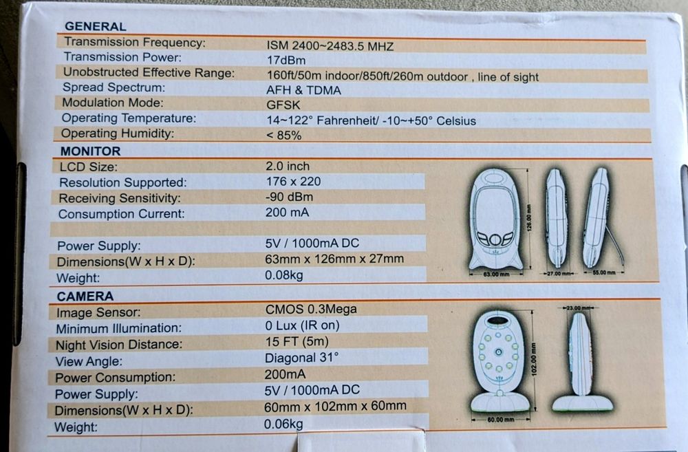 Monitor Bebé - Câmara