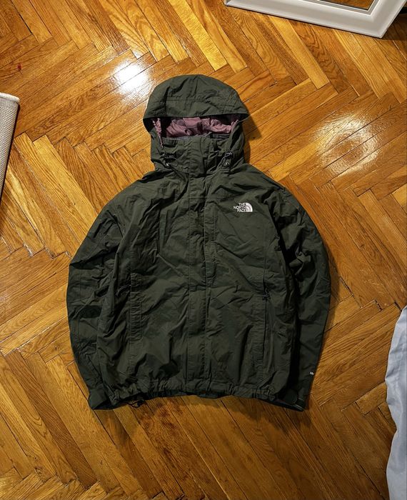 (XS) THE NORTH FACE хаки курточка на мембране весенняя осенняя хакі куртка на мембрані tnf gore tex