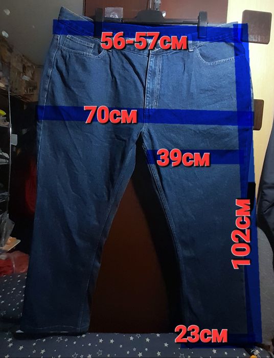 Ого-го какой размерчик новые мужские джинсы большой размер батал