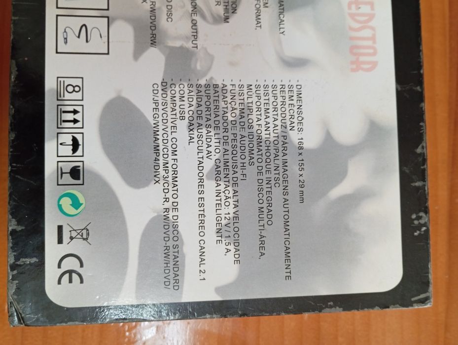 Leitor de DVD portátil compatível para carros