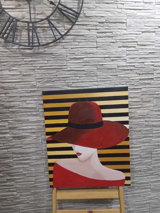 Obraz Dama W Kapeluszu