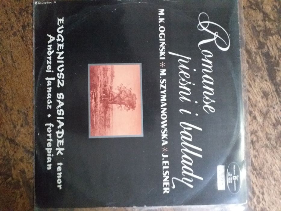 Vinyl Romanse,pieśni i ballady E.Sąsiadek(tenor) A.Janusz(fortep.) PN