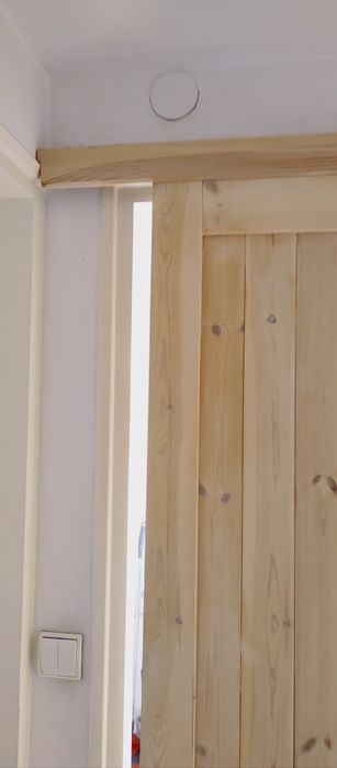 Drzwi sosnowe przesuwne skrzydło 730x2030 mm naturalny pobielony