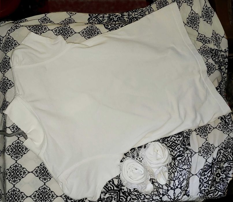 Детская одежда Белая Футболка Поло для девочки рост 128-134 8-9 лет