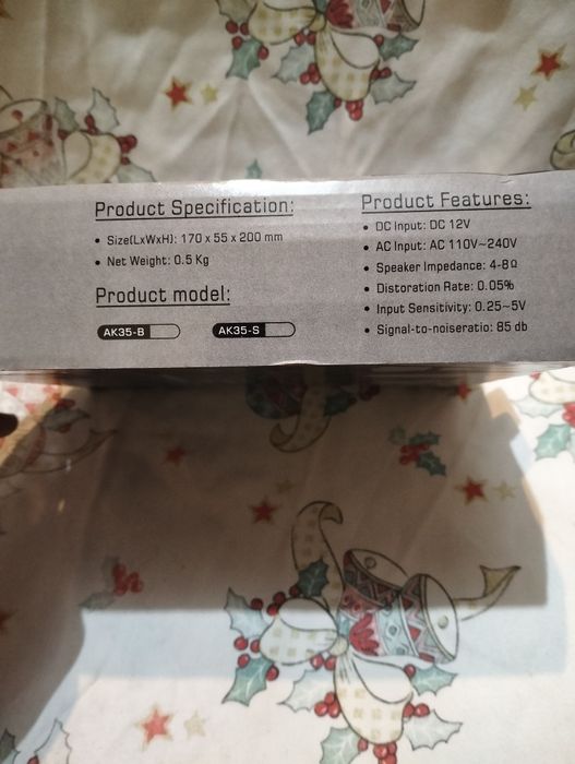 Amplificador De Potência Ak35 Amplificador De Som Bluetooth Mp3 Canal