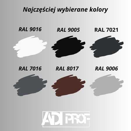 Belki dekoracyjne homekoncept aluminiowe profil 200×100– producent RAL