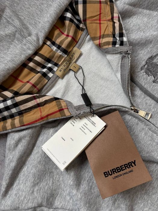 Zip-Hoodie Burberry Grey