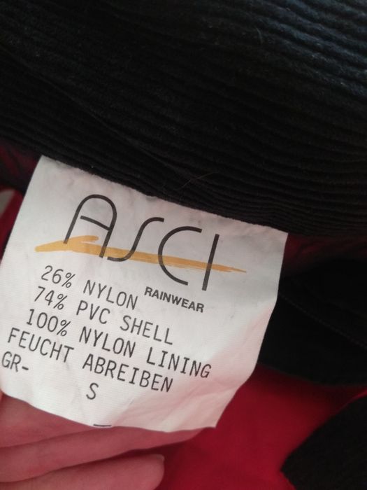 Asci Przeciwdeszczowy kombinezon męski Vintage