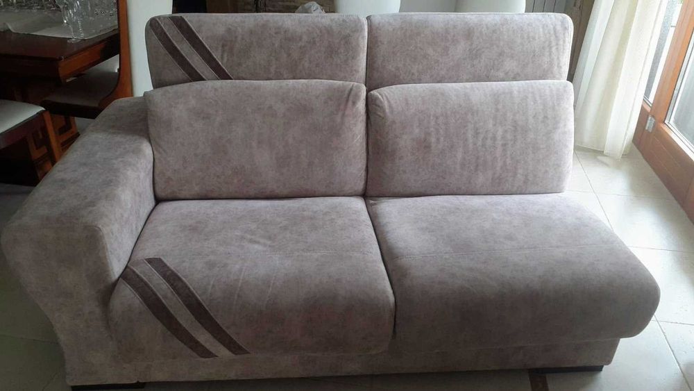 Sofá modular com chaise longue