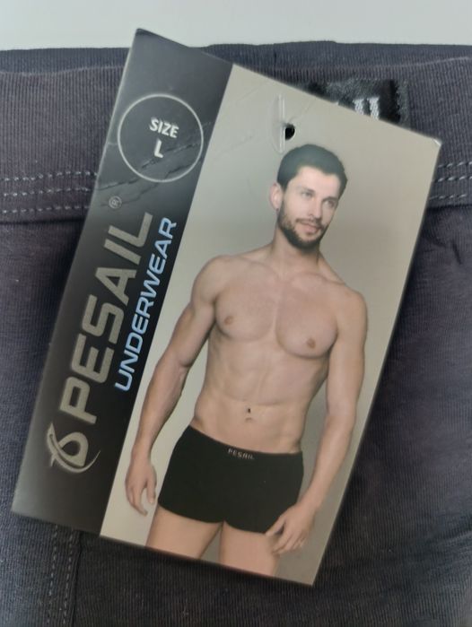 Чоловічі боксери Pesail Underwear, розмір L, чорний.
Опис: Нові чолові