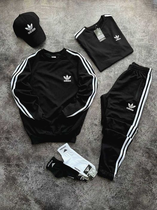 Спортивний комплект Адідас, чоловічі штани та світер