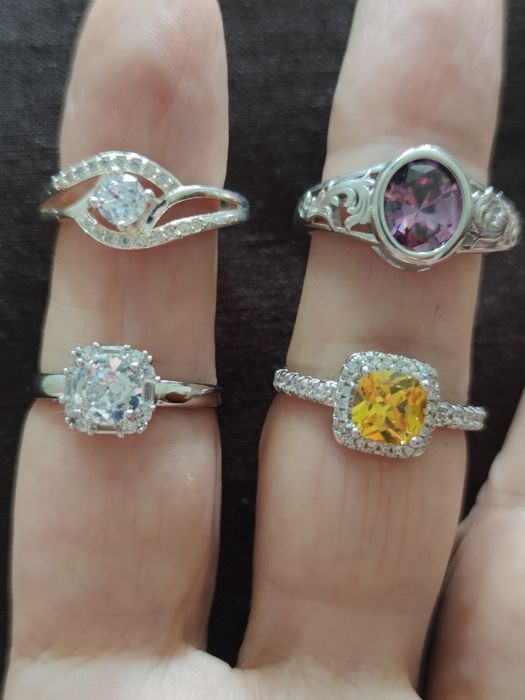 Срібні каблучки Серебряные кольца