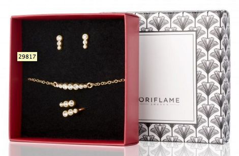 Caixa com Pulseira + Brincos + Anel