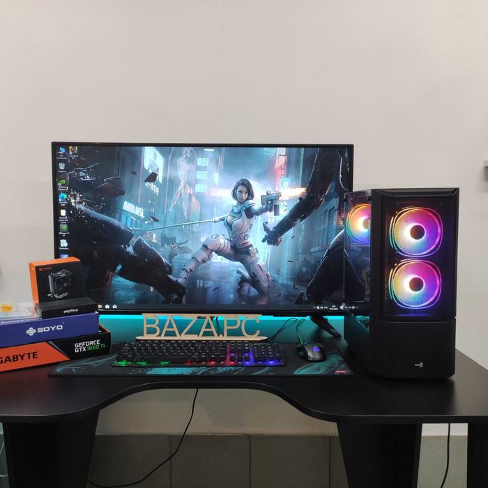 Компютер Новый Ryzen 5 5500, 16GB DDR4, GTX 1660 Ti 6GB, SSD 500GB