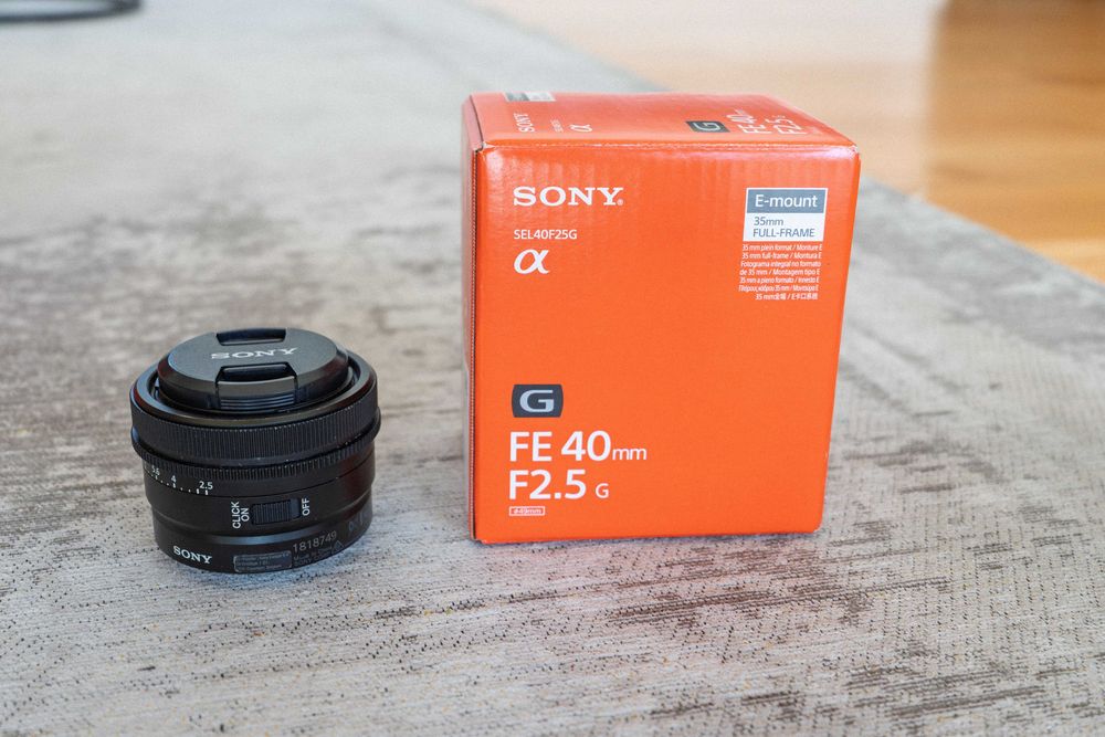 Sony Obiektyw Sony FE 40 mm f/2.5 G SEL40F25G Polska Dystrybucja