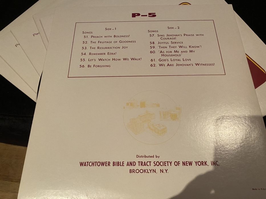 10 Discos vinil Singing - Watch Tower - EUA colecção completa RARA