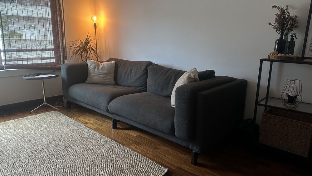Sofa Ikea Nockby Cinza Antracide